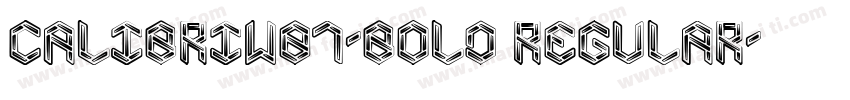 CalibriW01-Bold Regular字体转换